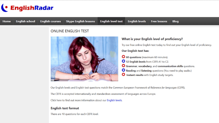 EnglishRadar オンライン英語テスト