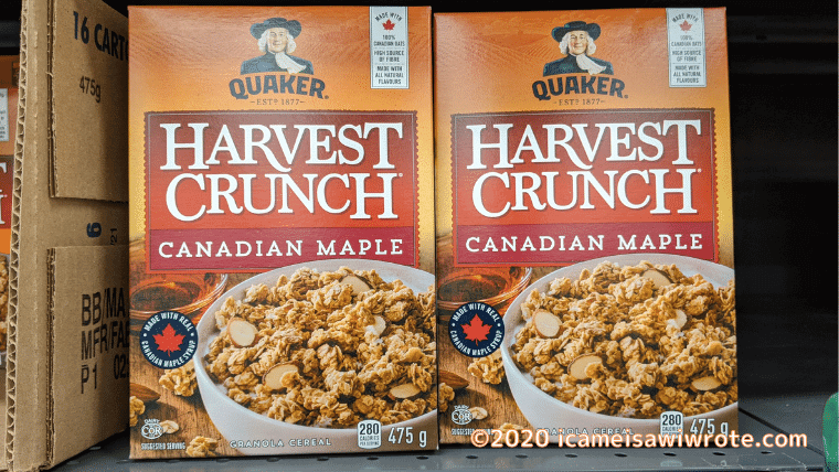 カナダ土産　maple flavor cereal メープル風味のシリアル