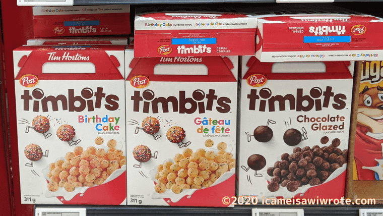 カナダ土産　Timbits cereal ティムビッツ　シリアル